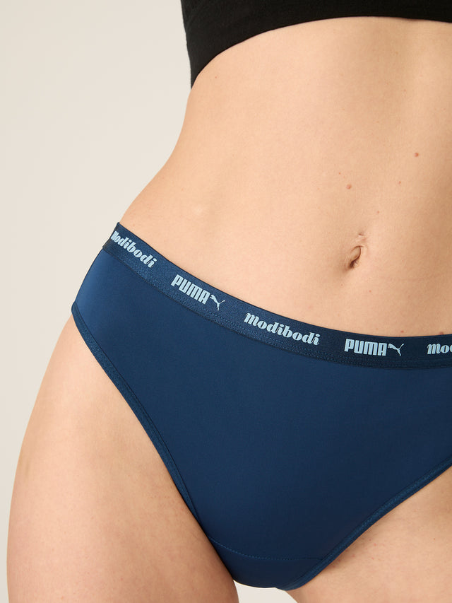 Puma X Modibodi Active Cheeky Brief Light Persian Blue