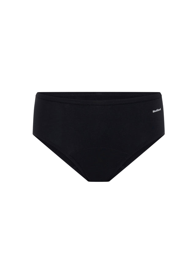 Basic Mid-Rise Brief Light Black