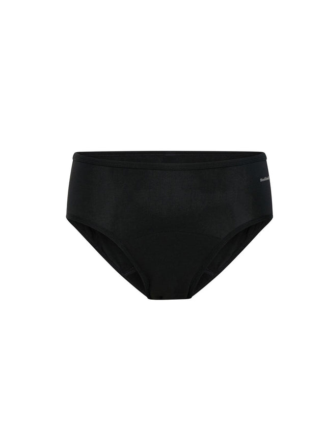 Basic Mid-Rise Brief Light Black