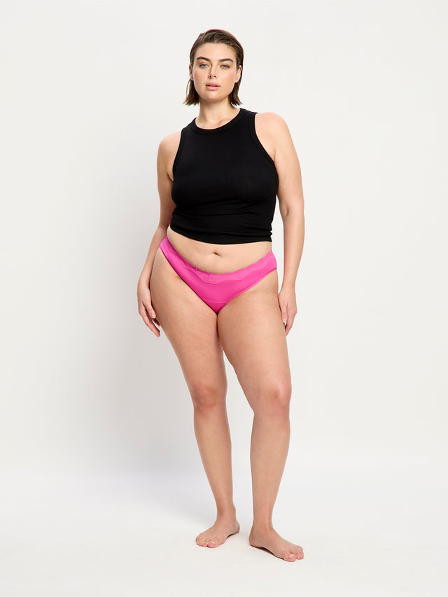 Cassia V Cheeky Brief Light Electric Fuchsia 3 Pack