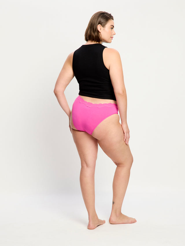 Cassia V Cheeky Brief Light Electric Fuchsia 3 Pack