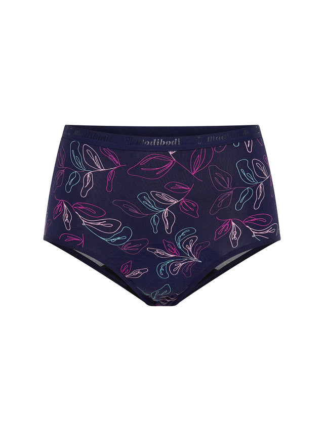 Classic Full Brief Moderate Passion Vine Navy