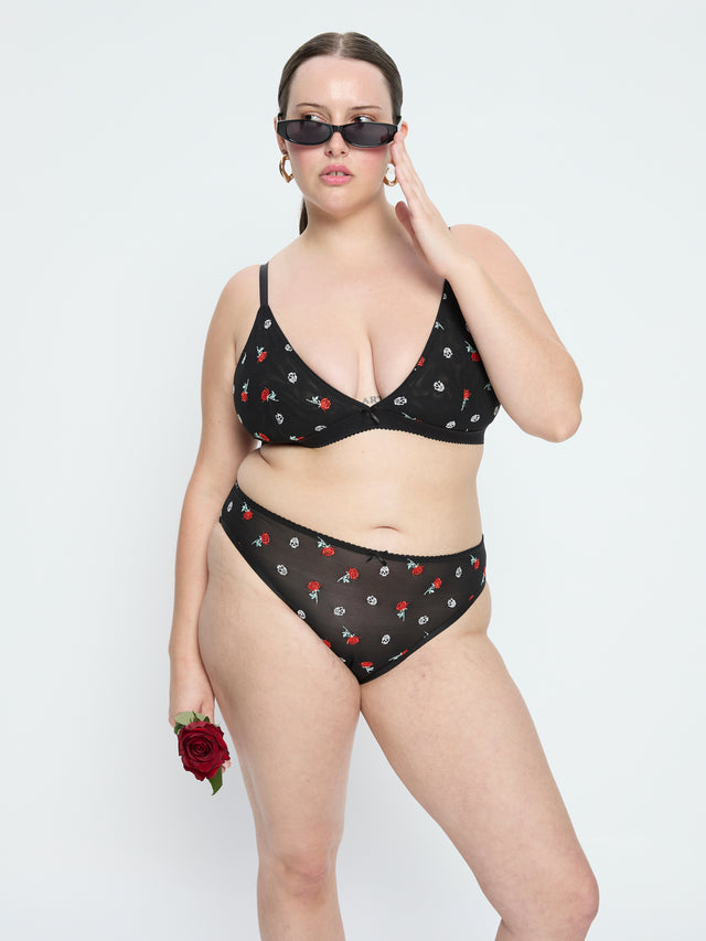 V Day Bralette & Hi Waist Brief Set