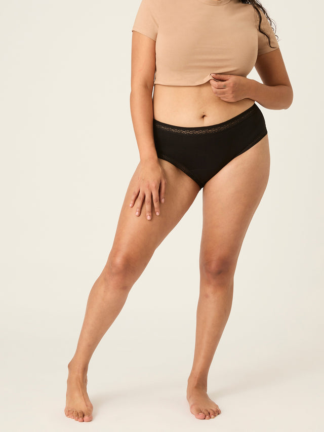 Sensual Boyleg Light Black Lace