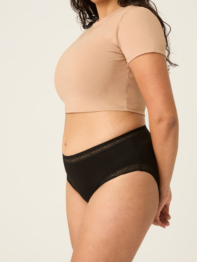 Sensual Boyleg Light Black Lace