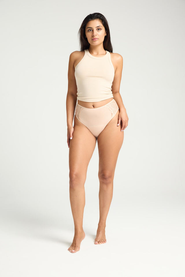 Sensual French Cut Moderate Beige