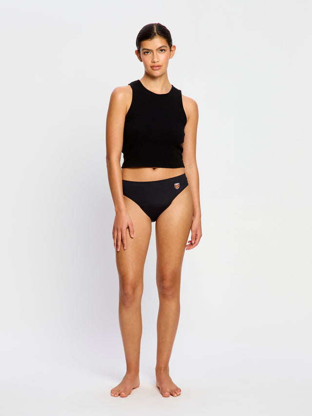 West Ham United Women X Modibodi Seamfree Bikini Moderate Black