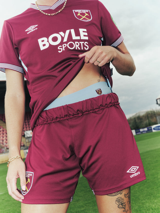 West Ham United Women X Modibodi Seamfree Thong Light Cerulean Blue