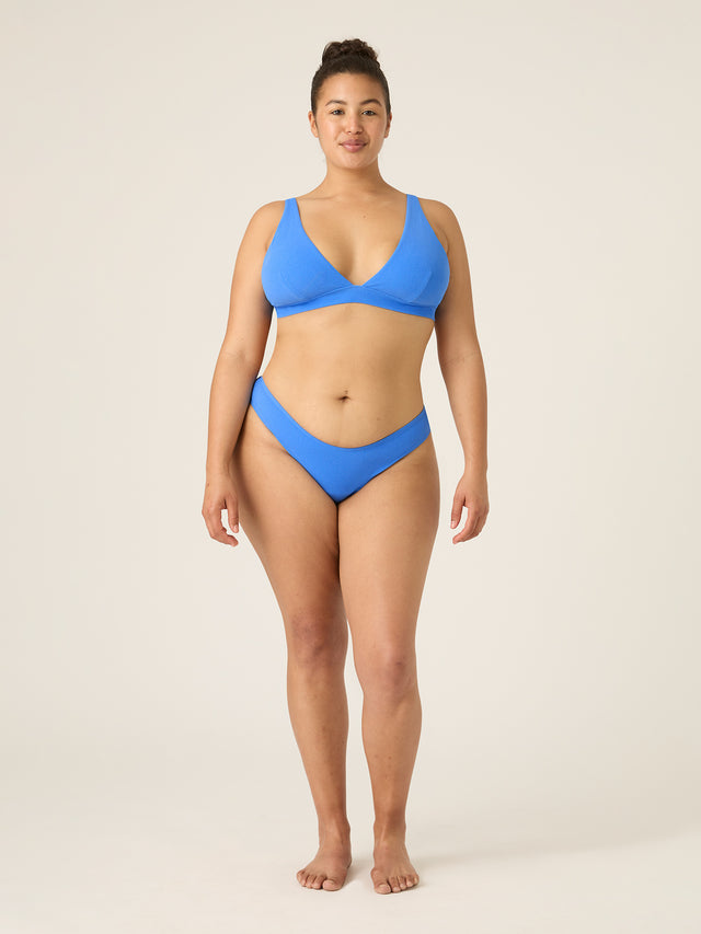 Swimwear Soft Stretch Brazilian Brief Light Ultramarine Blue