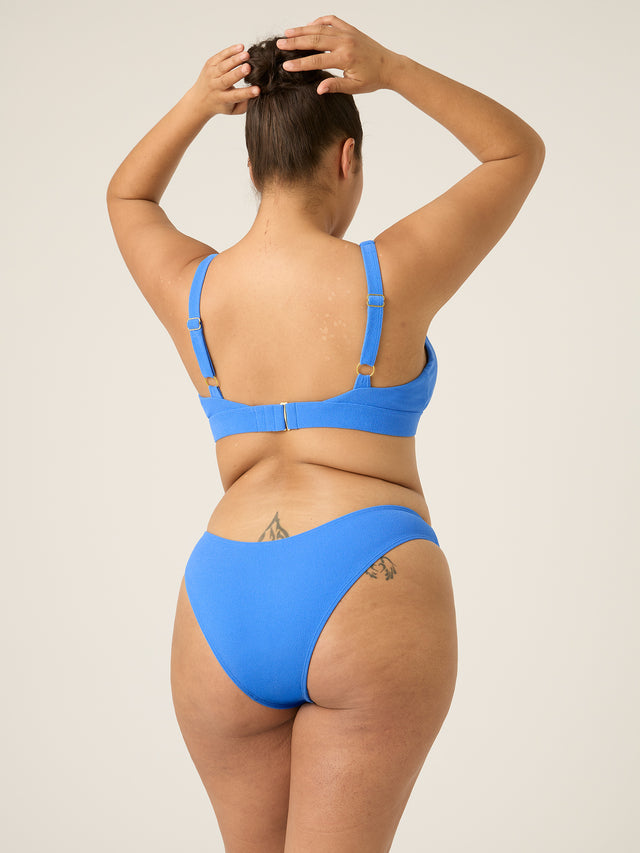 Swimwear Soft Stretch Brazilian Brief Light Ultramarine Blue