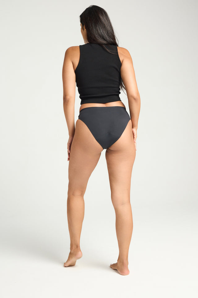 Puma X Modibodi Seamfree Active Bikini Moderate Onyx Grey