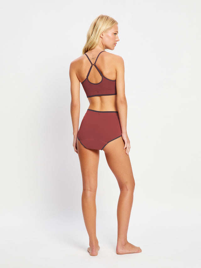 Puma X Modibodi Seamless Hi Waist Boyleg Moderate Plum Purple