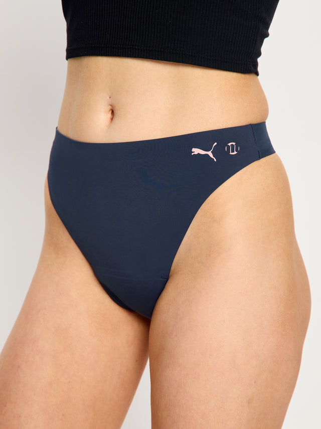 Puma X Modibodi Seamfree Active Hi Waist Thong Light Midnight 3 Pack