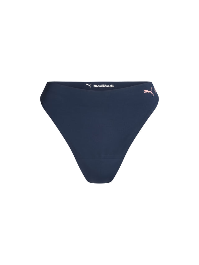 Puma X Modibodi Seamfree Active Hi Waist Thong Light Midnight 3 Pack
