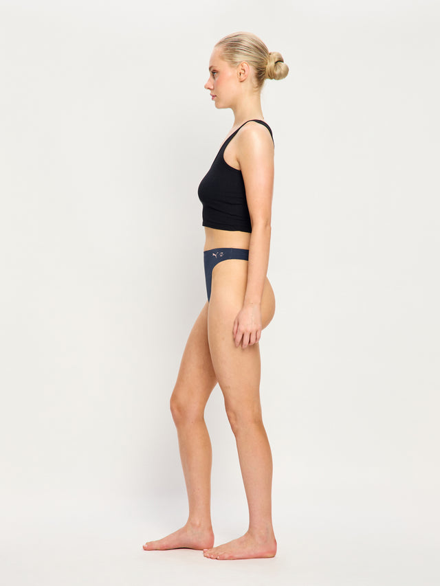 Puma X Modibodi Seamfree Active Hi Waist Thong Light Midnight 3 Pack