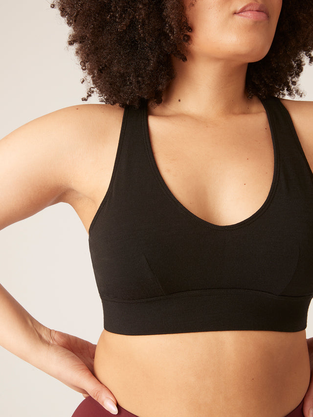 Merino Active Crop Black