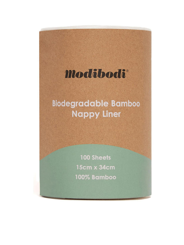 Biodegradable Bamboo Nappy Liner White