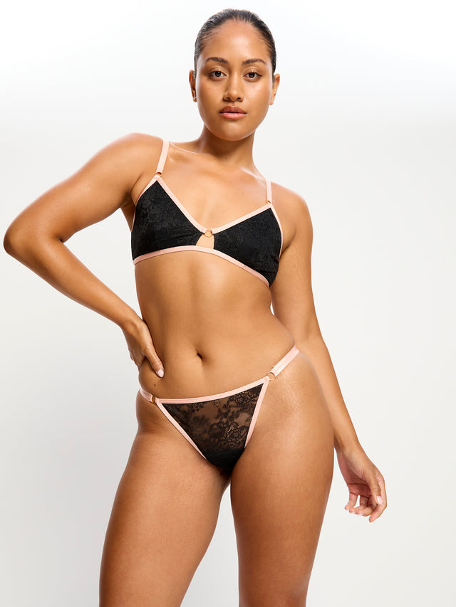 Bliss Thong Light Jet Black