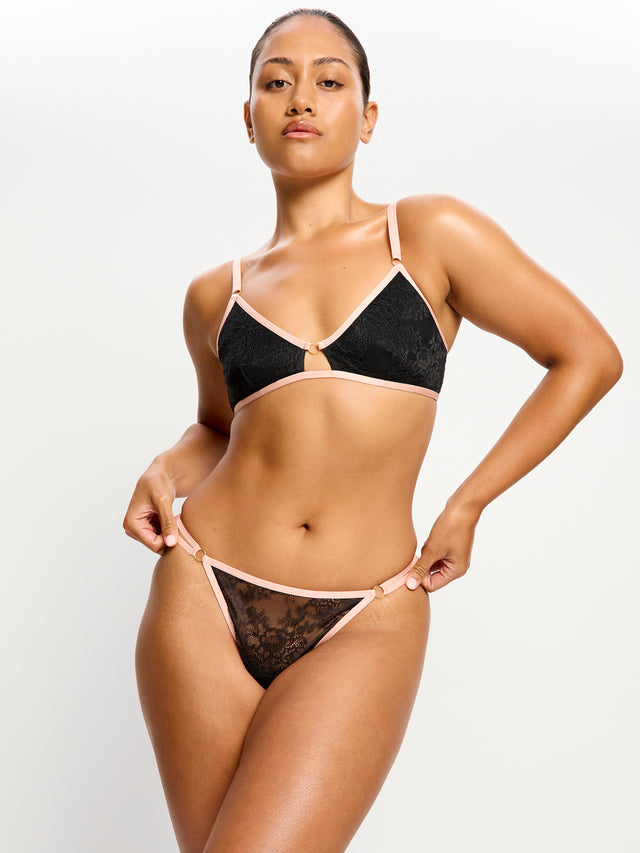 Bliss Thong Light Jet Black
