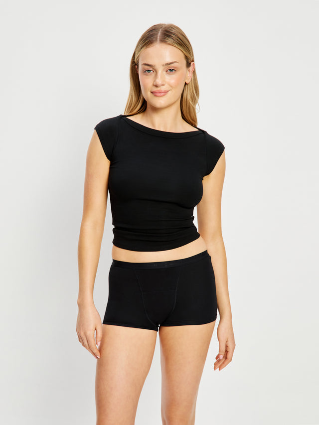 Basic Boyshort Super Black