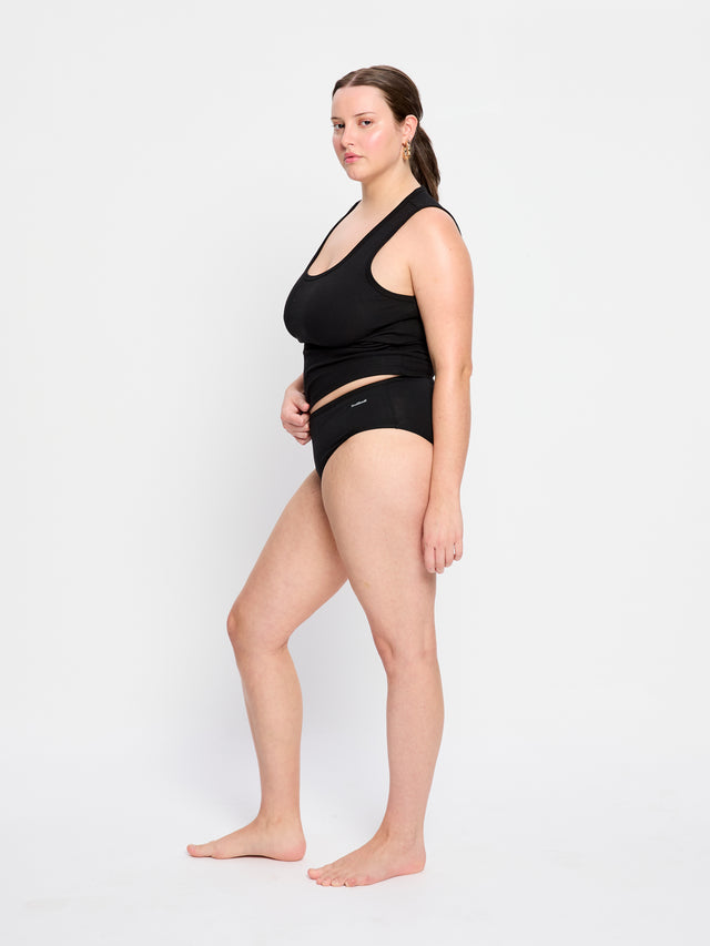 Basic Mid-Rise Super Black 3 Pack