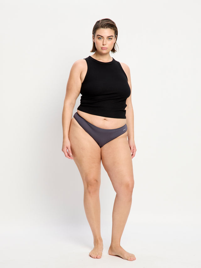 Basic Cheeky Bikini Light-Moderate Steel 3 Pack