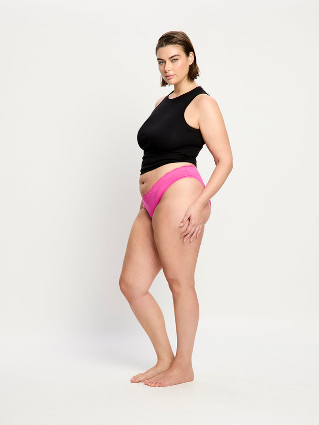 Cassia V Cheeky Brief Light Electric Fuchsia 3 Pack