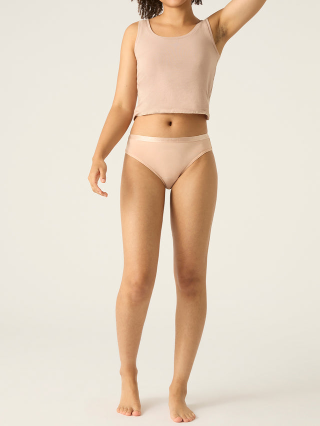 Classic Bikini Moisture Wicking Beige