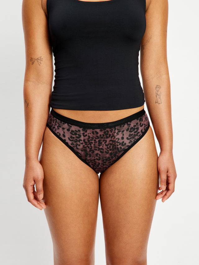Classic Bikini Super Abstract Leopard Rich Chocolate