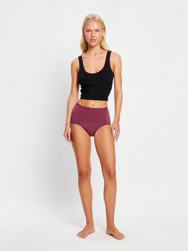 Classic Full Brief Moderate Plum Purple