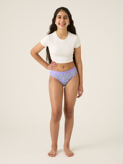 Modibodi Teen Hipster Bikini Moderate-Heavy - Dinomite|ModelName: Melissa Y14-16