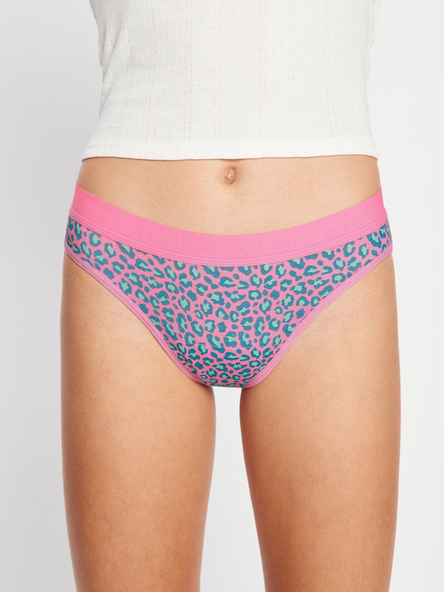 Teen Hipster Boyshort & Bikini Mystic Leopard Pink 2 Pack