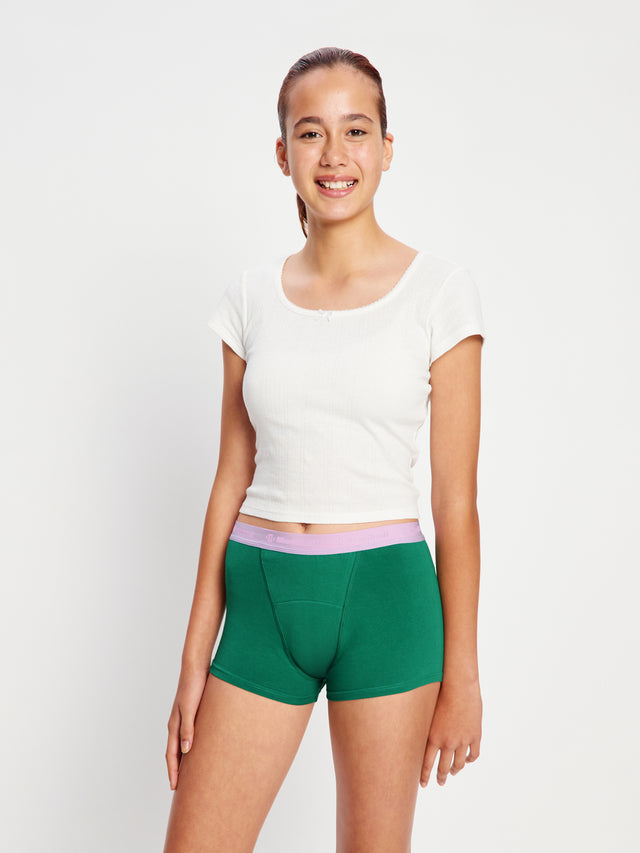 Teen Hipster Boyshort Super Spinach Green