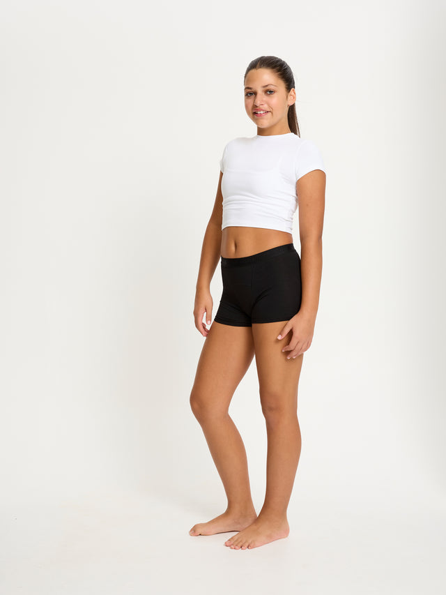 Teen Hipster Boyshort Super Black