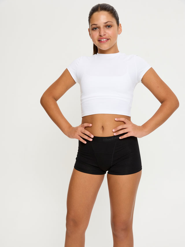Teen Hipster Boyshort Super Black