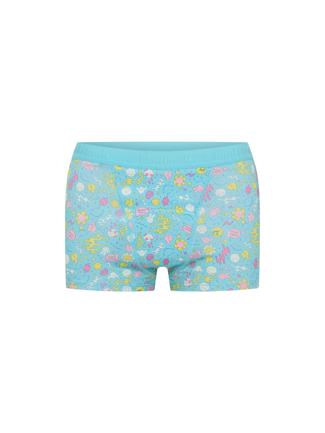 SmileyWorld® | Modibodi Teen Hipster Boyshort Super Wonderlust Blue