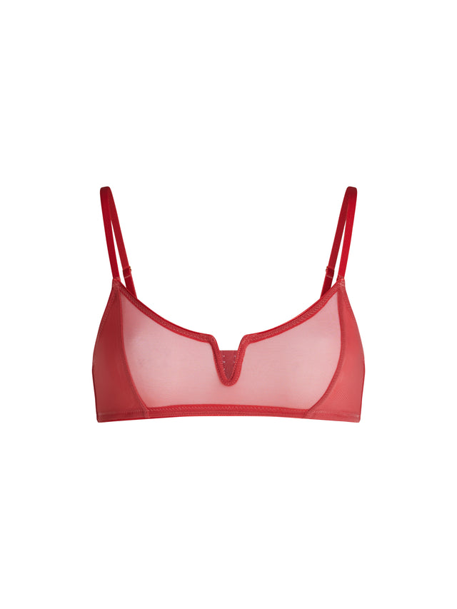 Barely There V Wire Bralette Baked Apple Pink