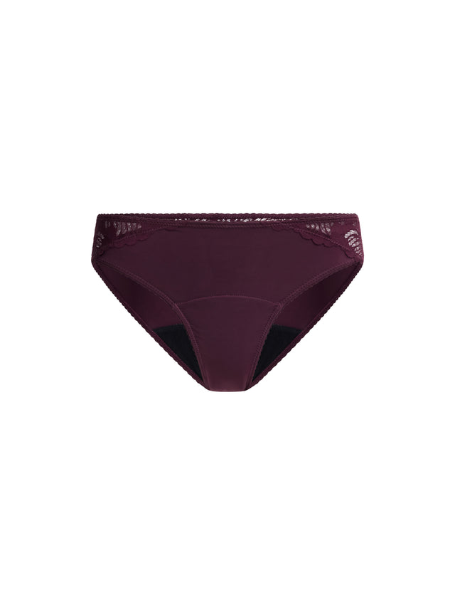 Ines Midi Brief Moderate Dark Plum