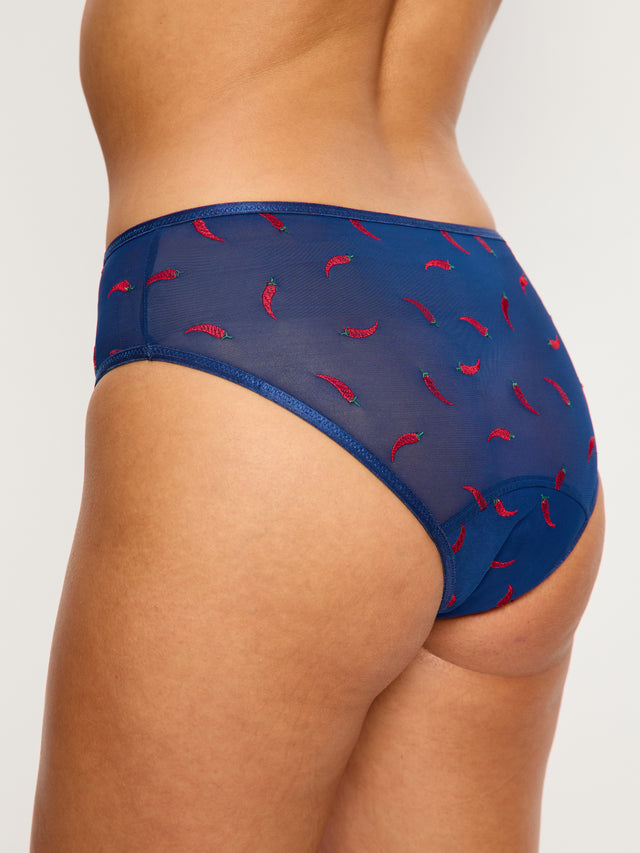 Intimates Spicy Day Hi Waist Brief Moderate Navy Chilli