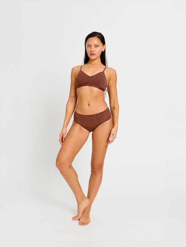Boudoir Hi Waist Brief Moderate Espresso