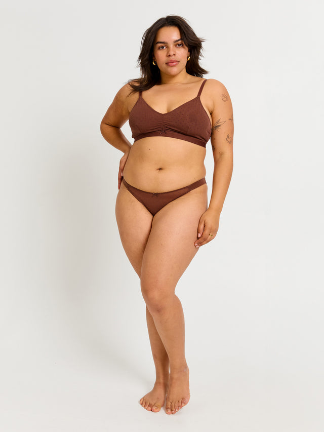 Boudoir Tanga Brief Light Espresso