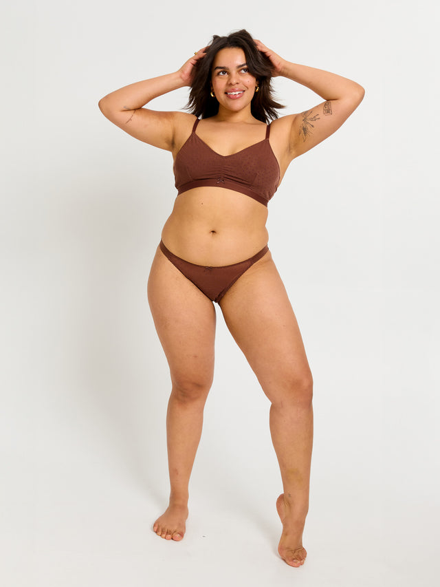 Boudoir Tanga Brief Light Espresso
