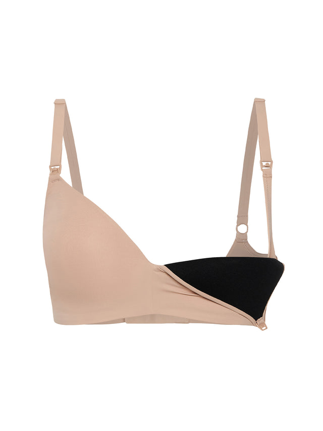 Breastfeeding Bra Leak-Proof Cashew