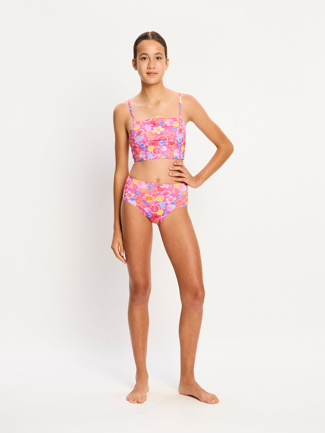 Marine Dream Teen Swimwear Hi Waist Bikini Brief Super Tropicana Crush