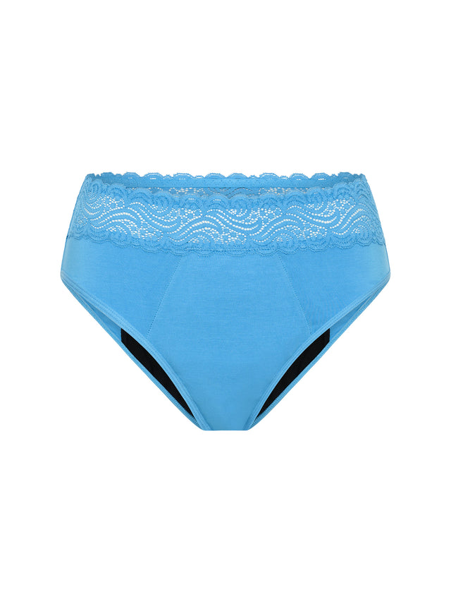 Sensual Hi Waist Bikini Maxi Island Aqua