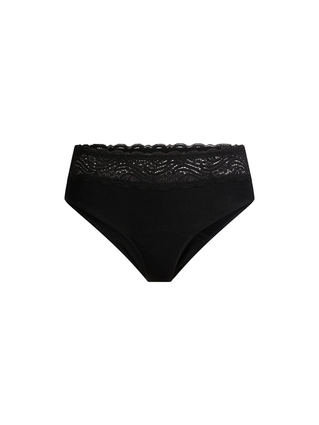 Sensual Hi Waist Bikini Moderate Black