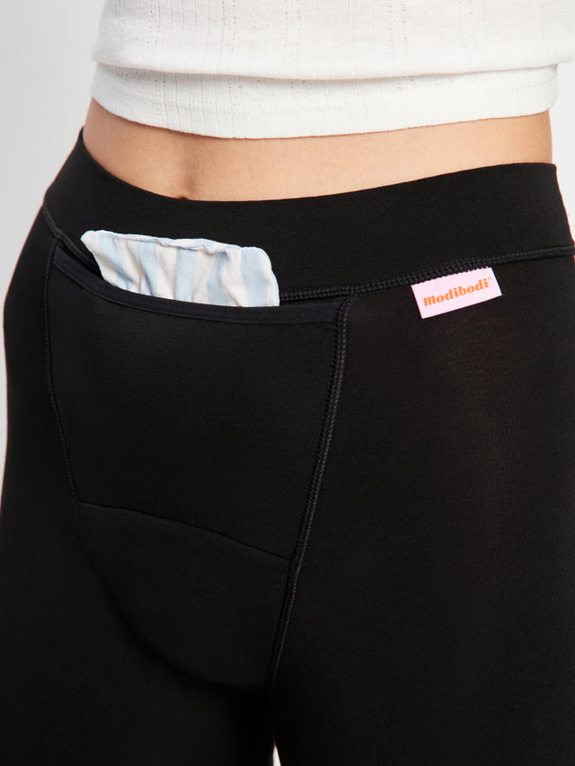 Teen Sleep Short with Pouch Super Black