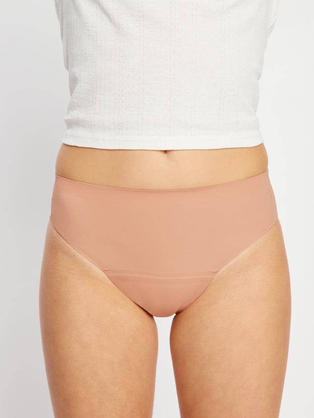 Teen Seamfree Hi-Leg Bikini Moderate Ballet Beige