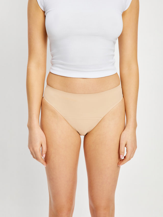 Seamfree Bikini Moderate Cashew