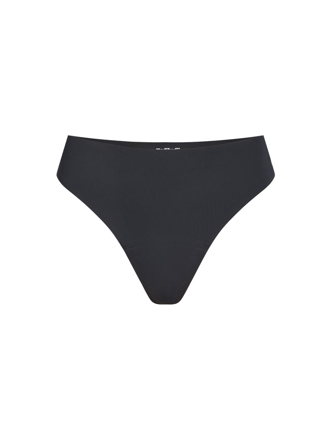 Seamfree Thong Light Black